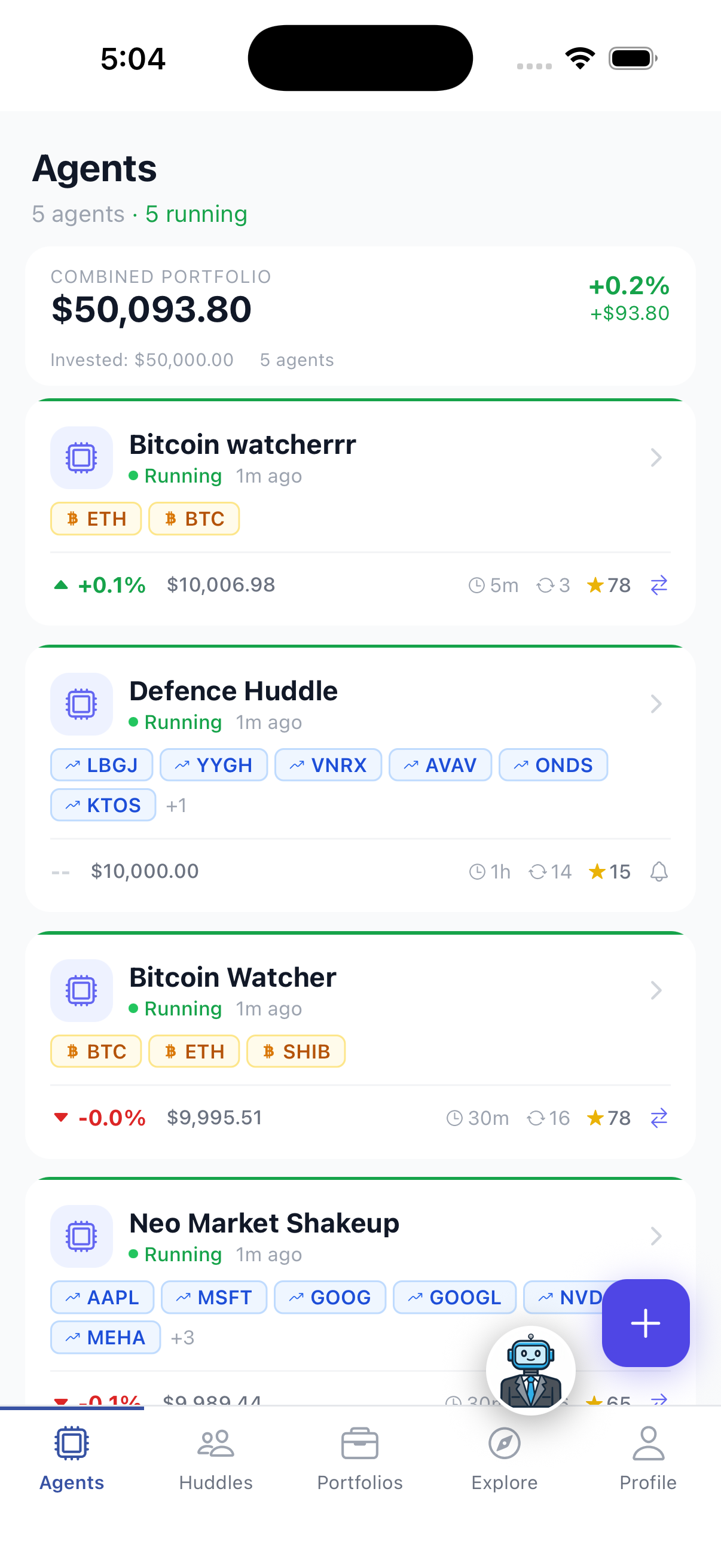 Autonomous trading agents